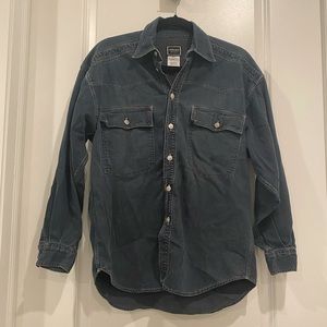 Vintage Versace Couture Denim Button-Down Shirt